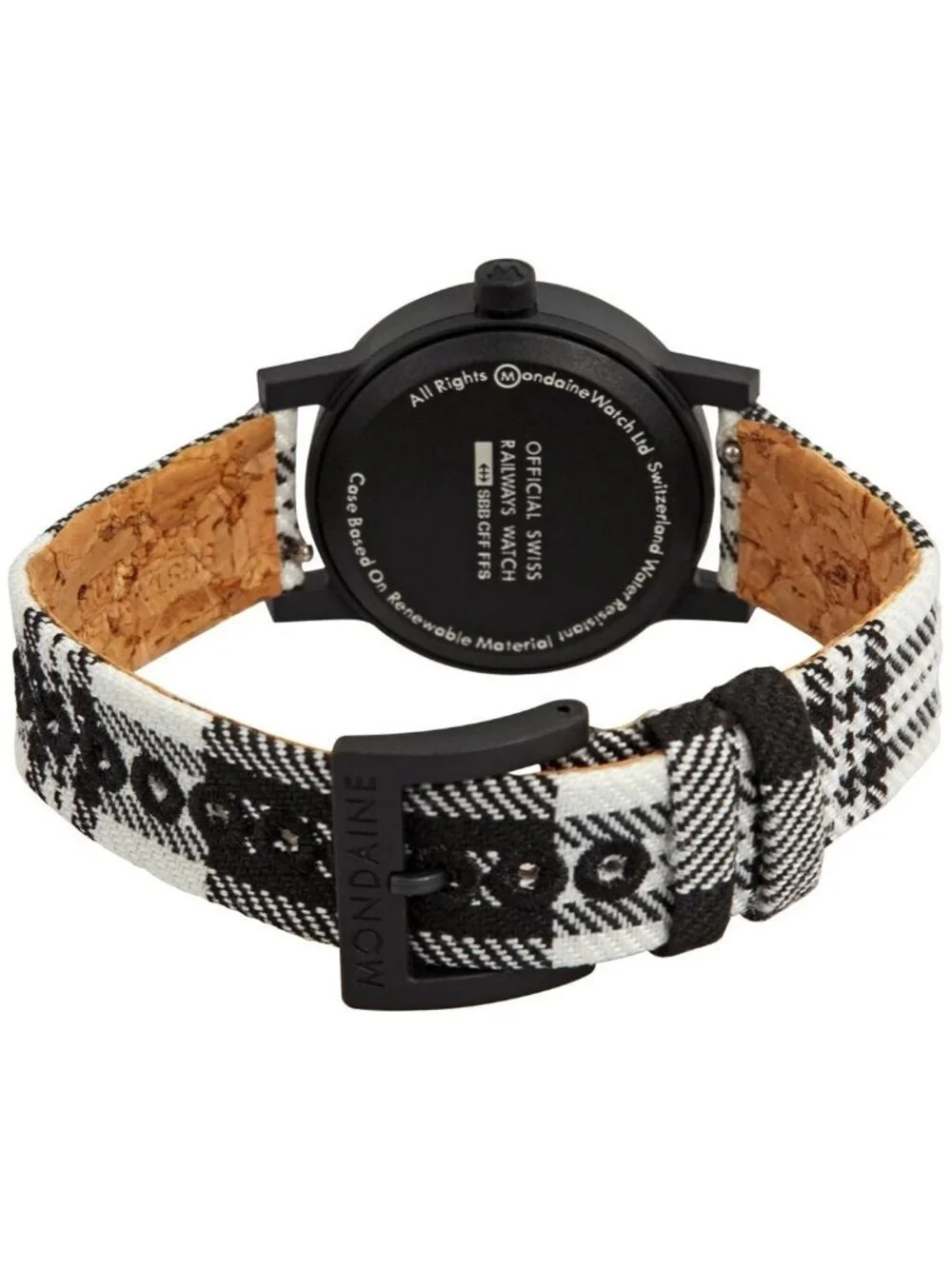 NWT Mondaine Essence Quartz Black Dial Ladies Watch